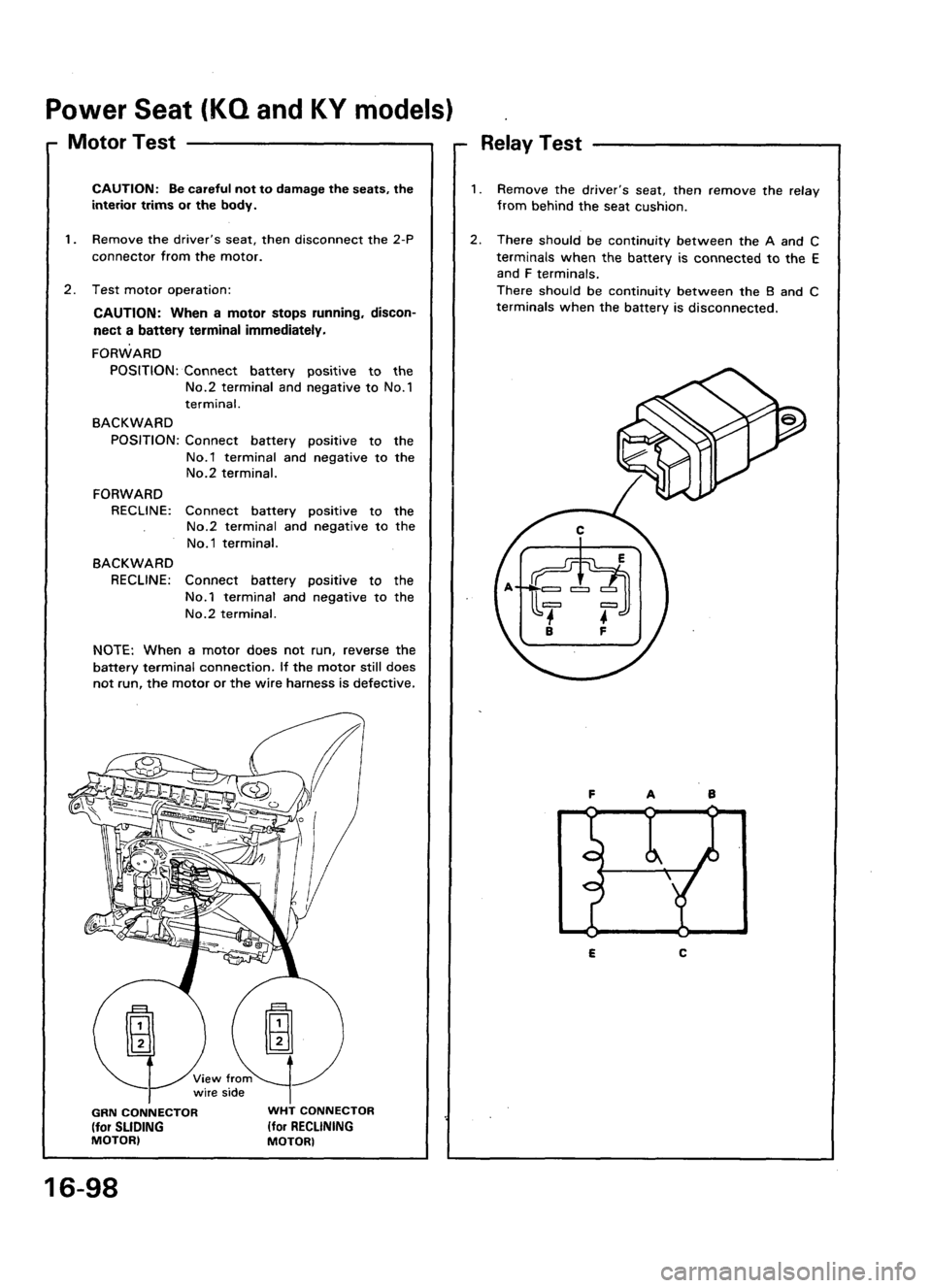 ACURA LEGEND 1988  Service Repair Manual 
