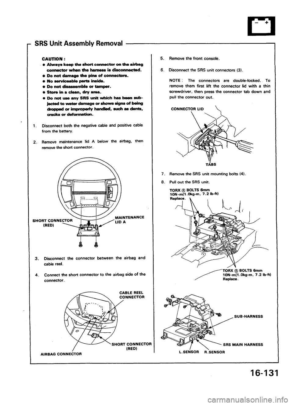 ACURA LEGEND 1998  Service Repair Manual 