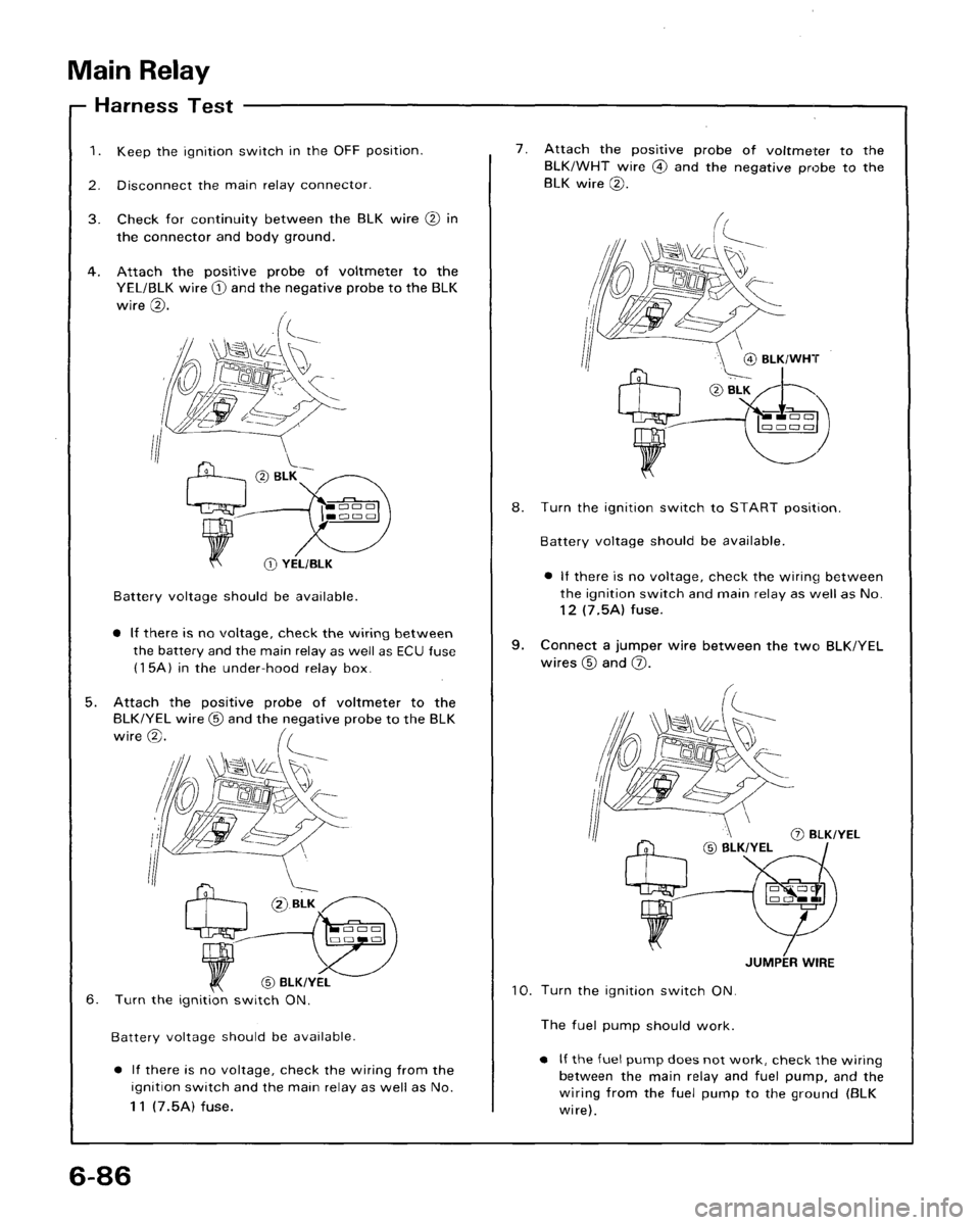 ACURA LEGEND 1988  Service Repair Manual 