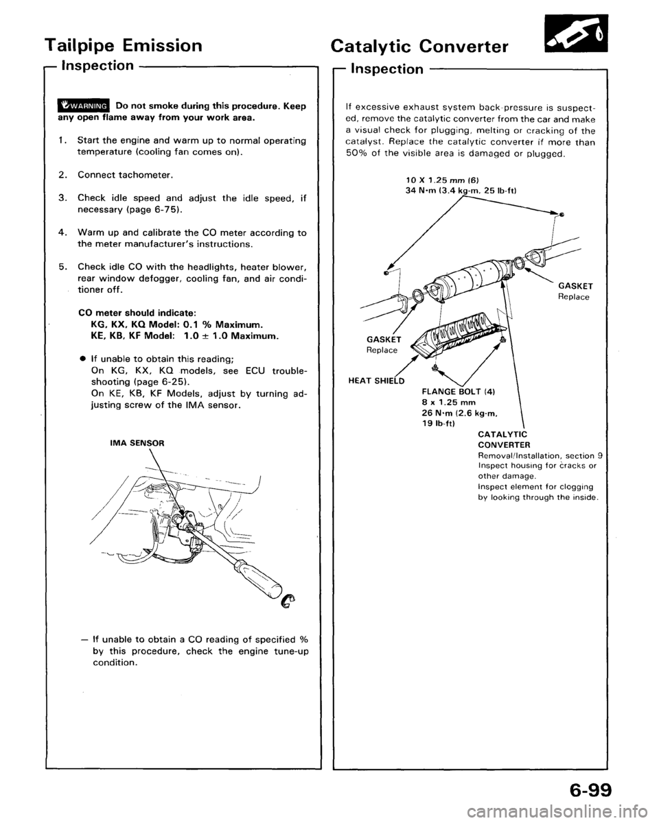 ACURA LEGEND 1988  Service Repair Manual 