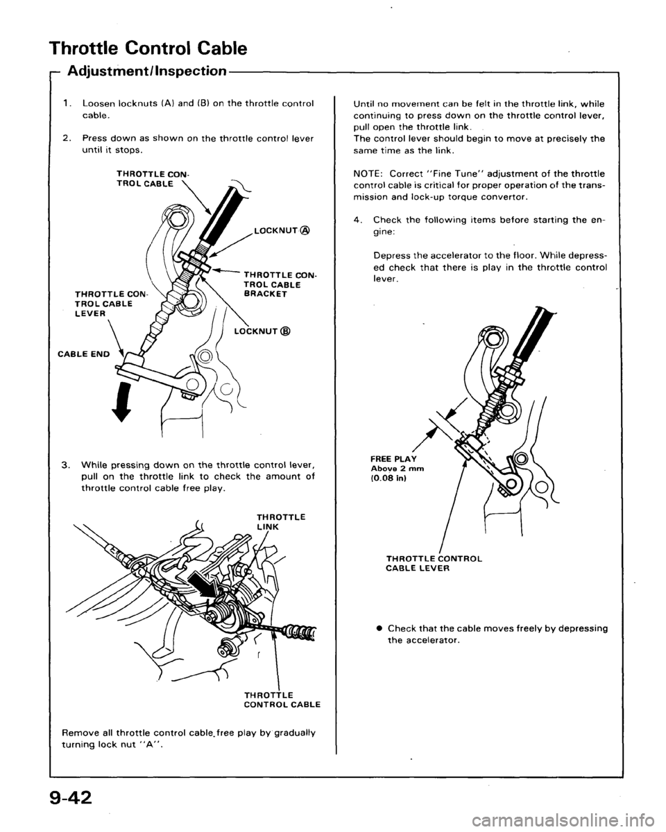 ACURA LEGEND 1988  Service Repair Manual 