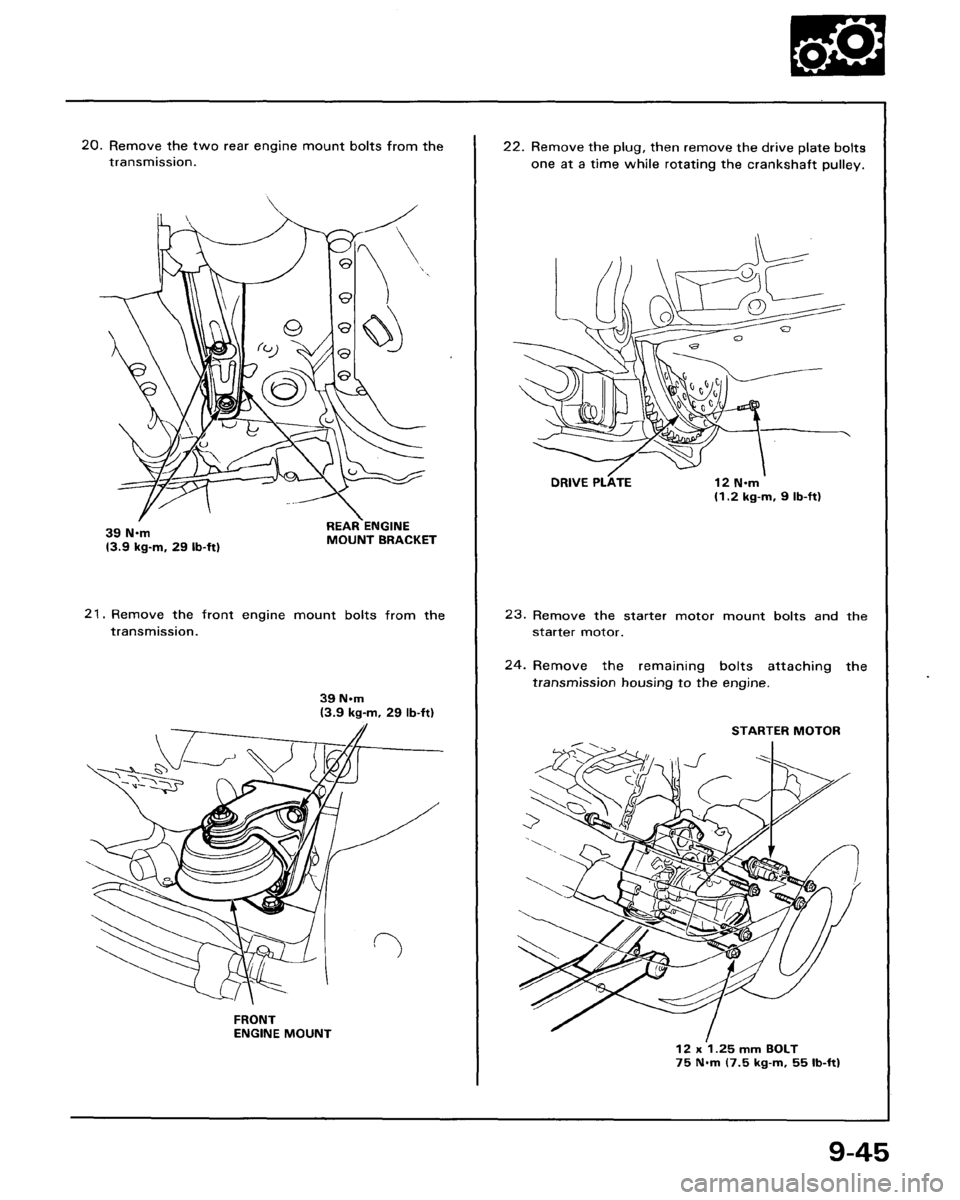 ACURA LEGEND 1988  Service Repair Manual 