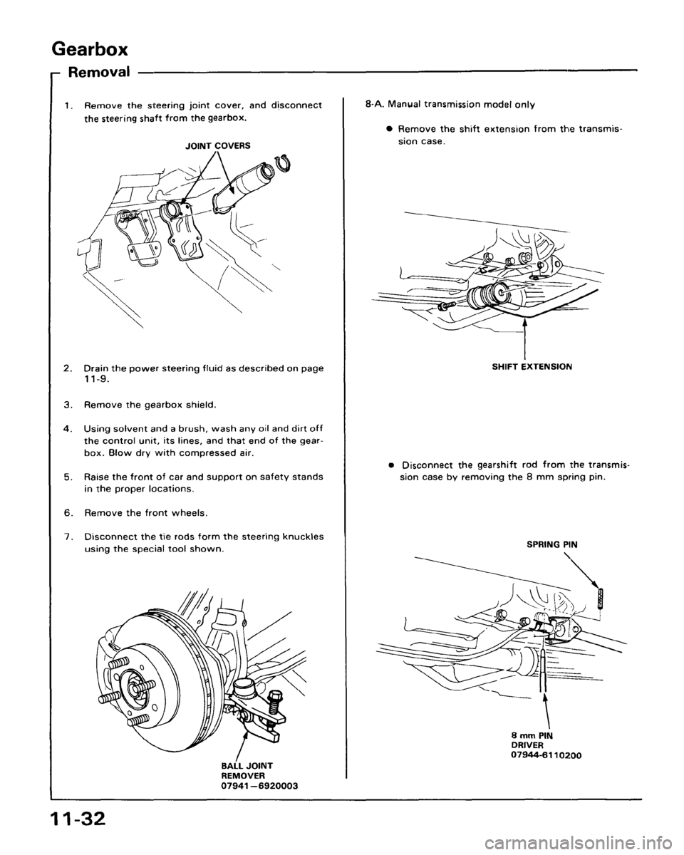 ACURA LEGEND 1988  Service Repair Manual 