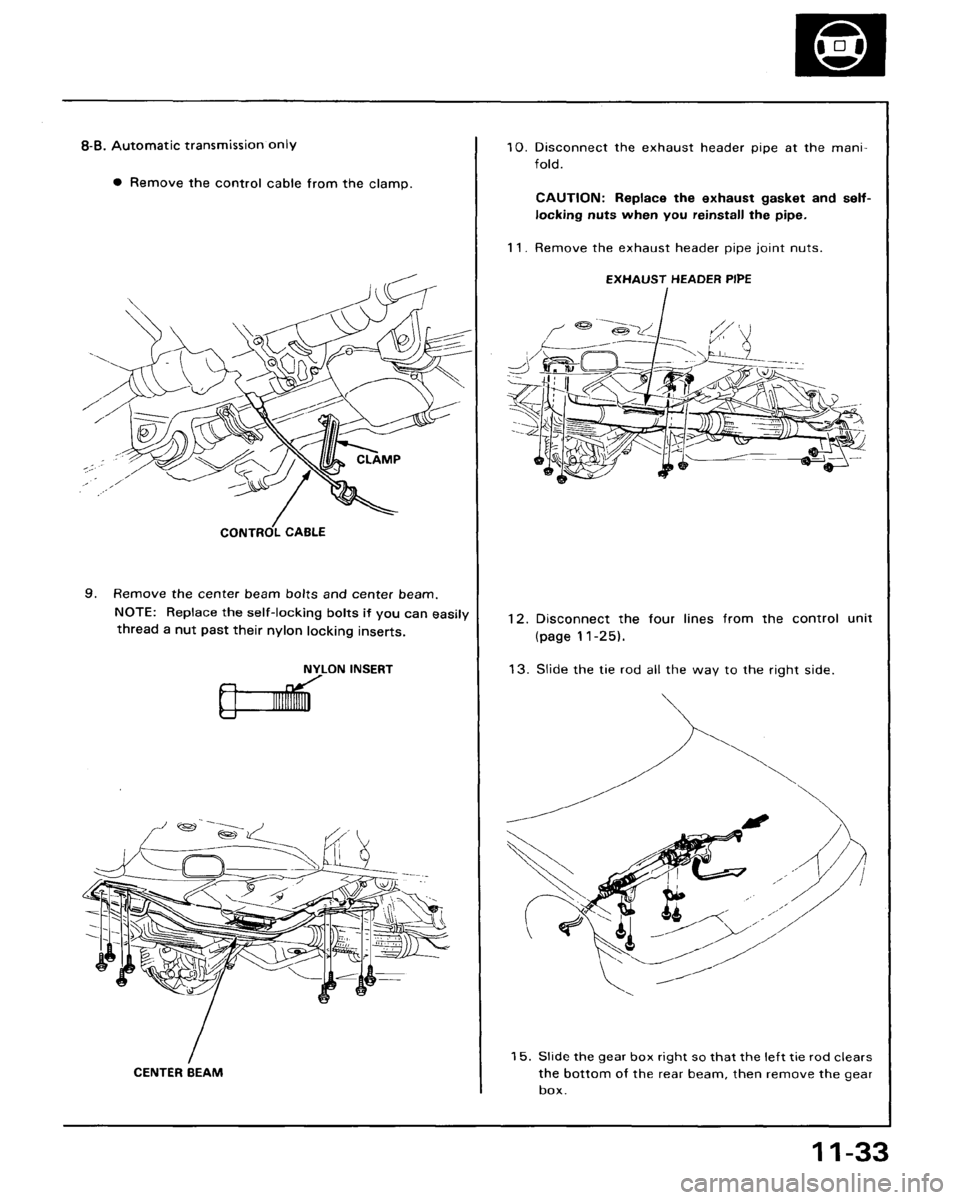 ACURA LEGEND 1988  Service Repair Manual 