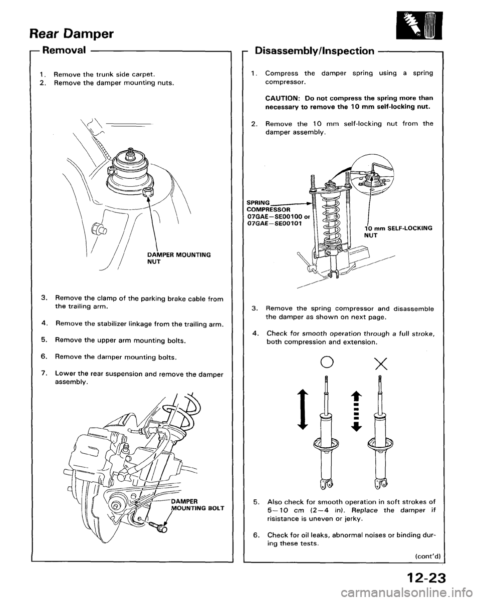 ACURA LEGEND 1998  Service Repair Manual 