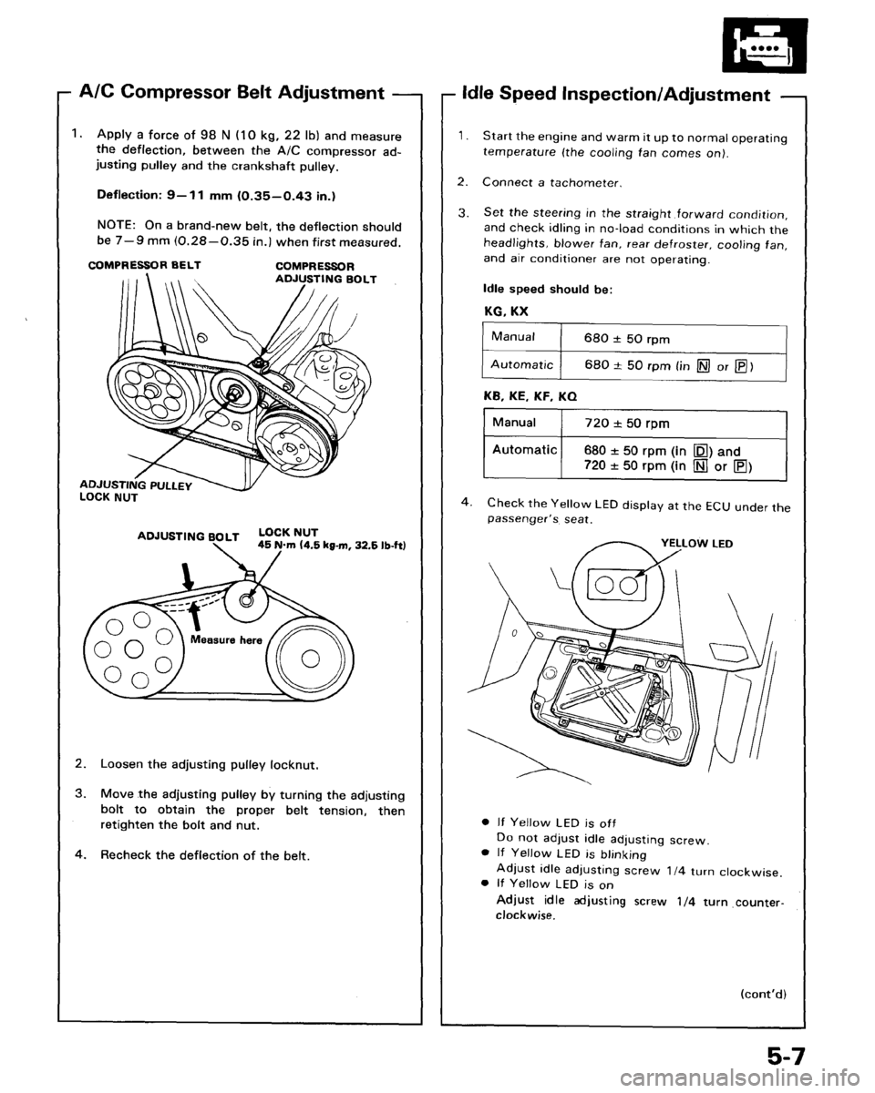 ACURA LEGEND 1988  Service Repair Manual 