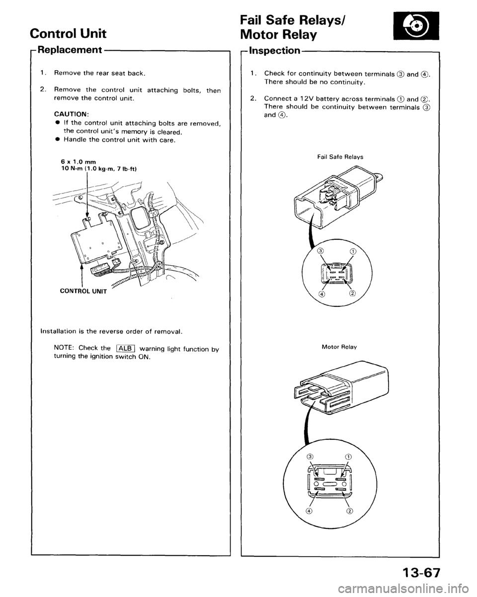 ACURA LEGEND 1988  Service Repair Manual 