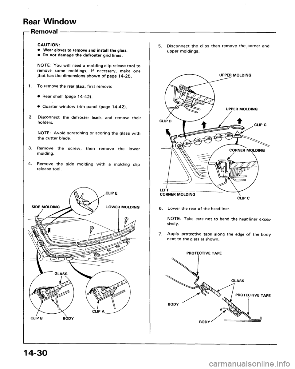 ACURA LEGEND 1988  Service Repair Manual 