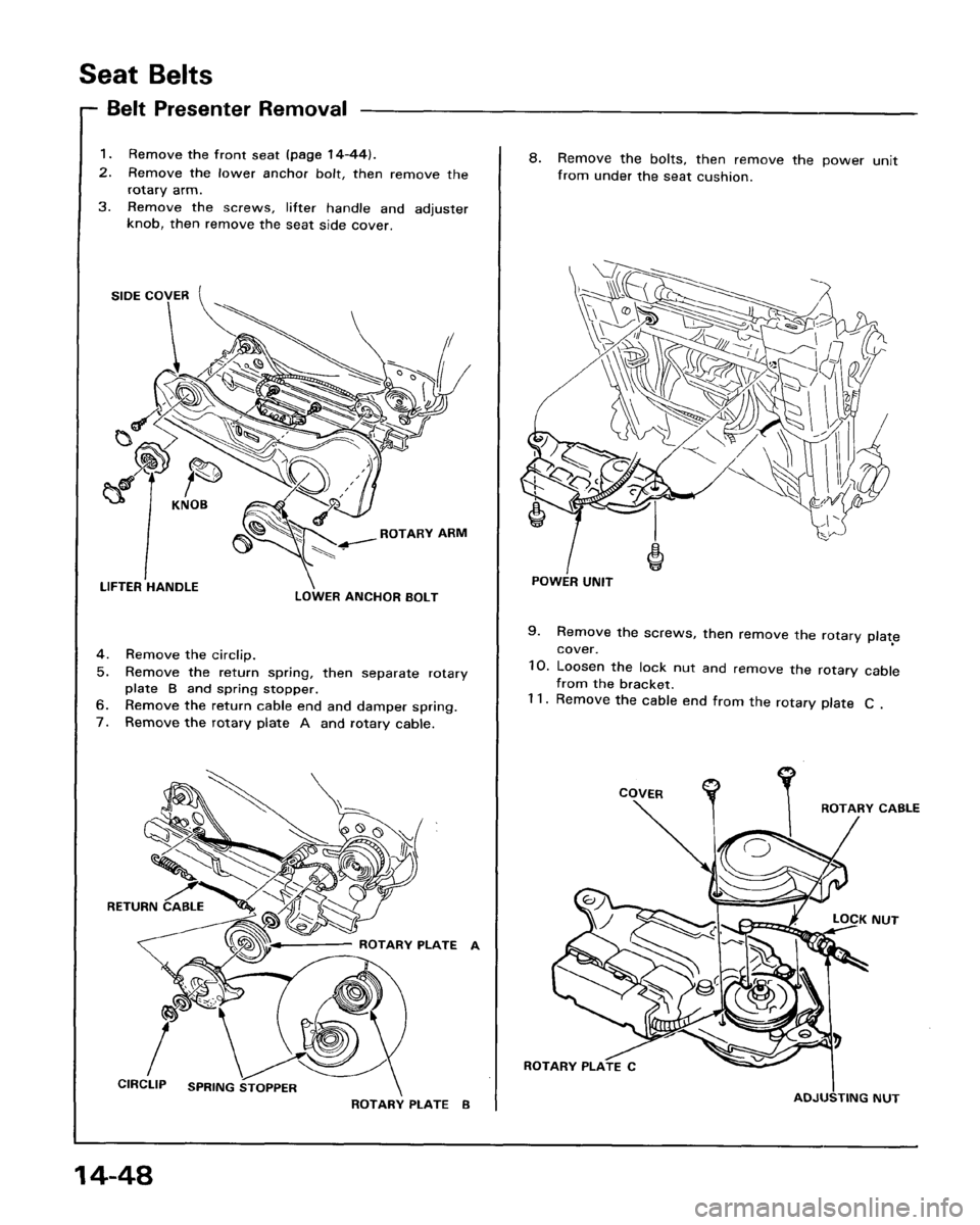 ACURA LEGEND 1998  Service Repair Manual 