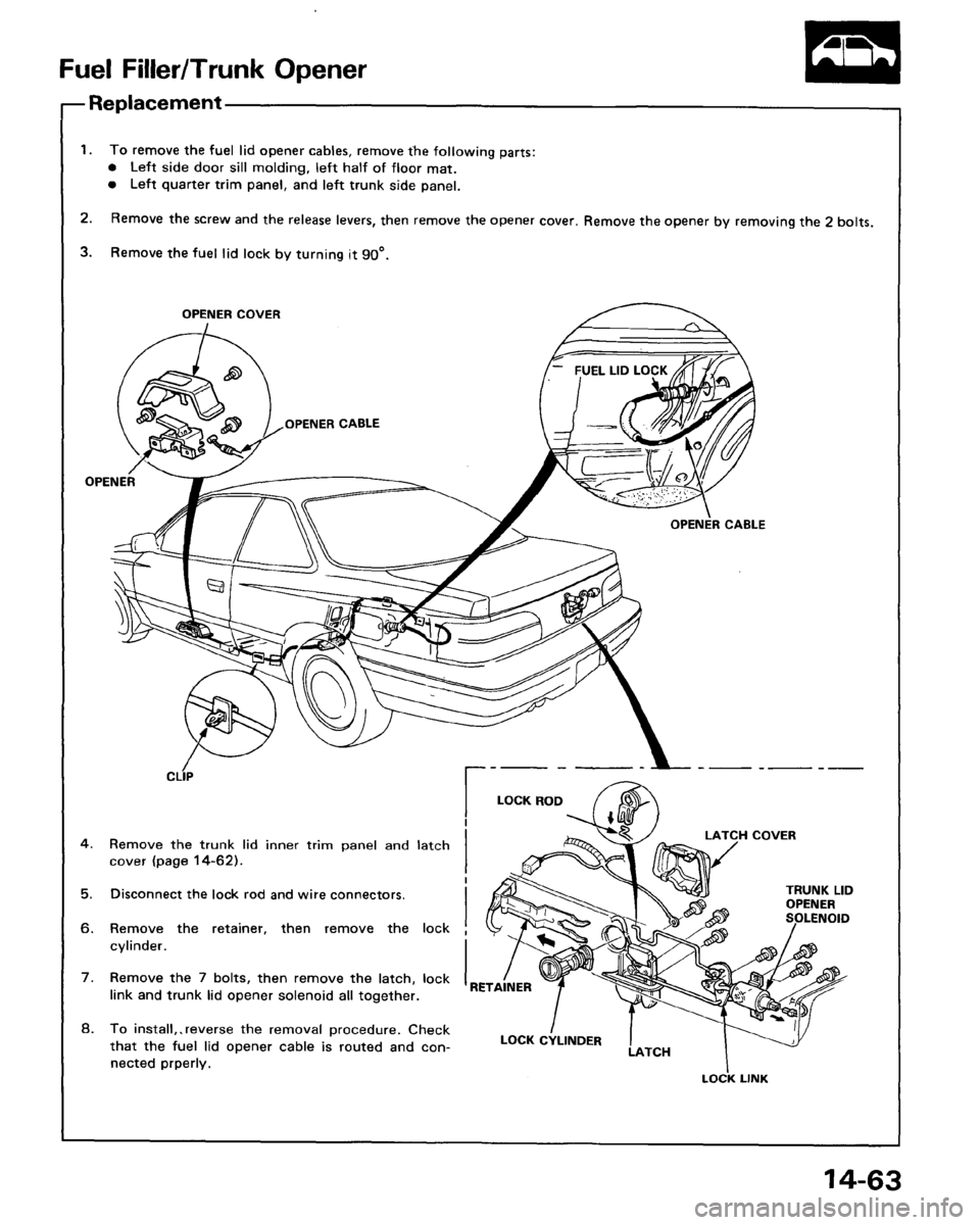 ACURA LEGEND 1998  Service Repair Manual 