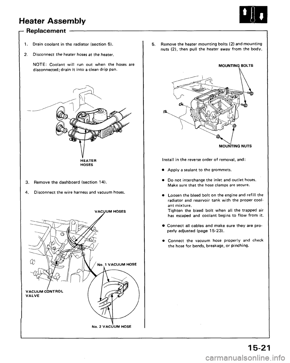 ACURA LEGEND 1988  Service Repair Manual 