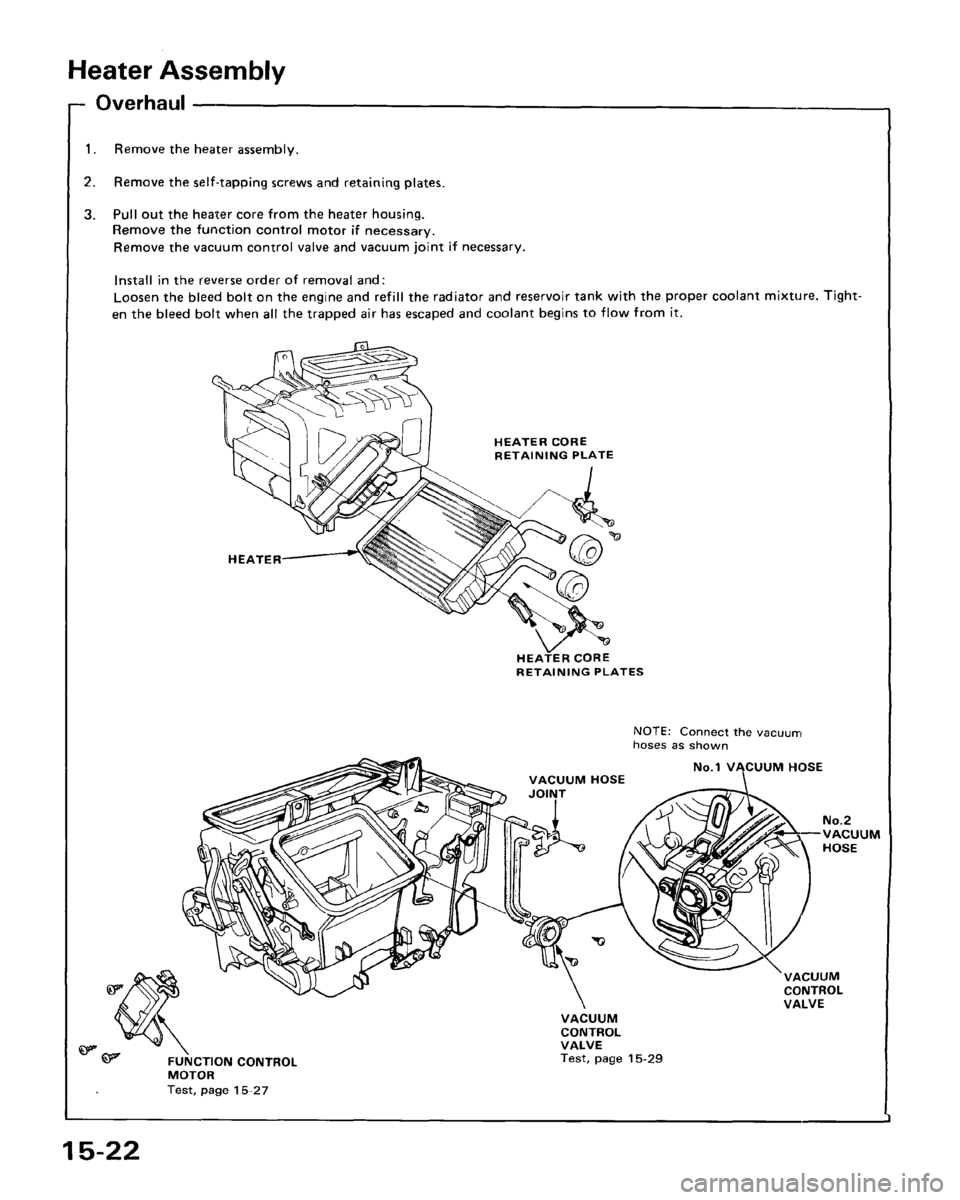 ACURA LEGEND 1988  Service Repair Manual 