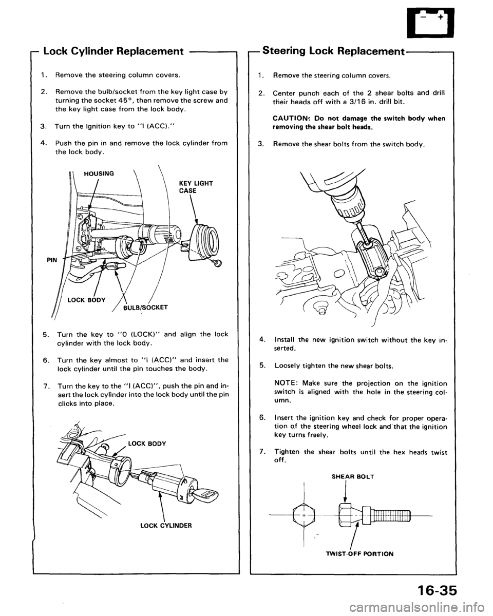 ACURA LEGEND 1988  Service Repair Manual 