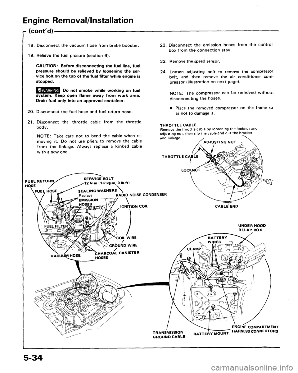 ACURA LEGEND 1988  Service Repair Manual 