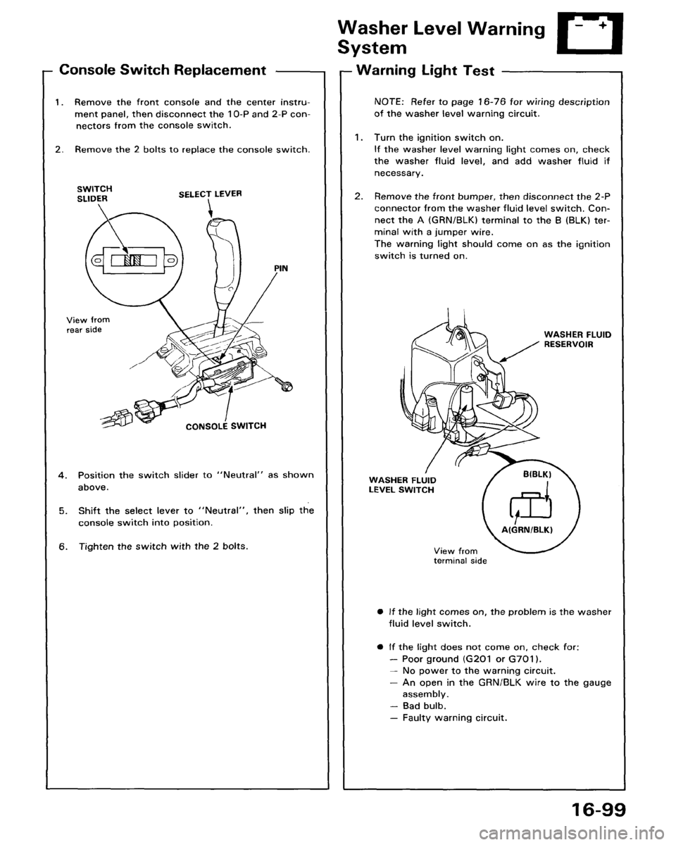 ACURA LEGEND 1998  Service Repair Manual 