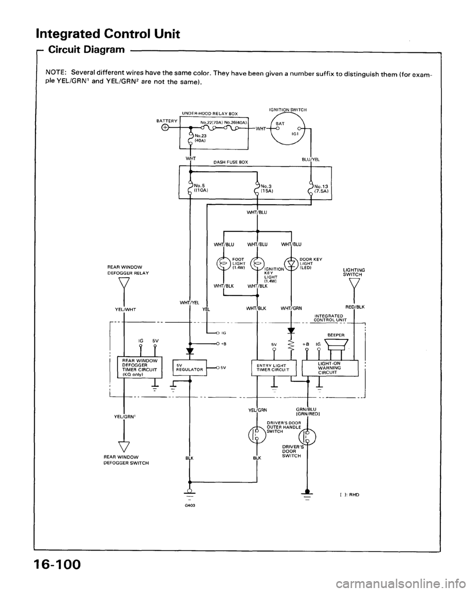 ACURA LEGEND 1998  Service Repair Manual 