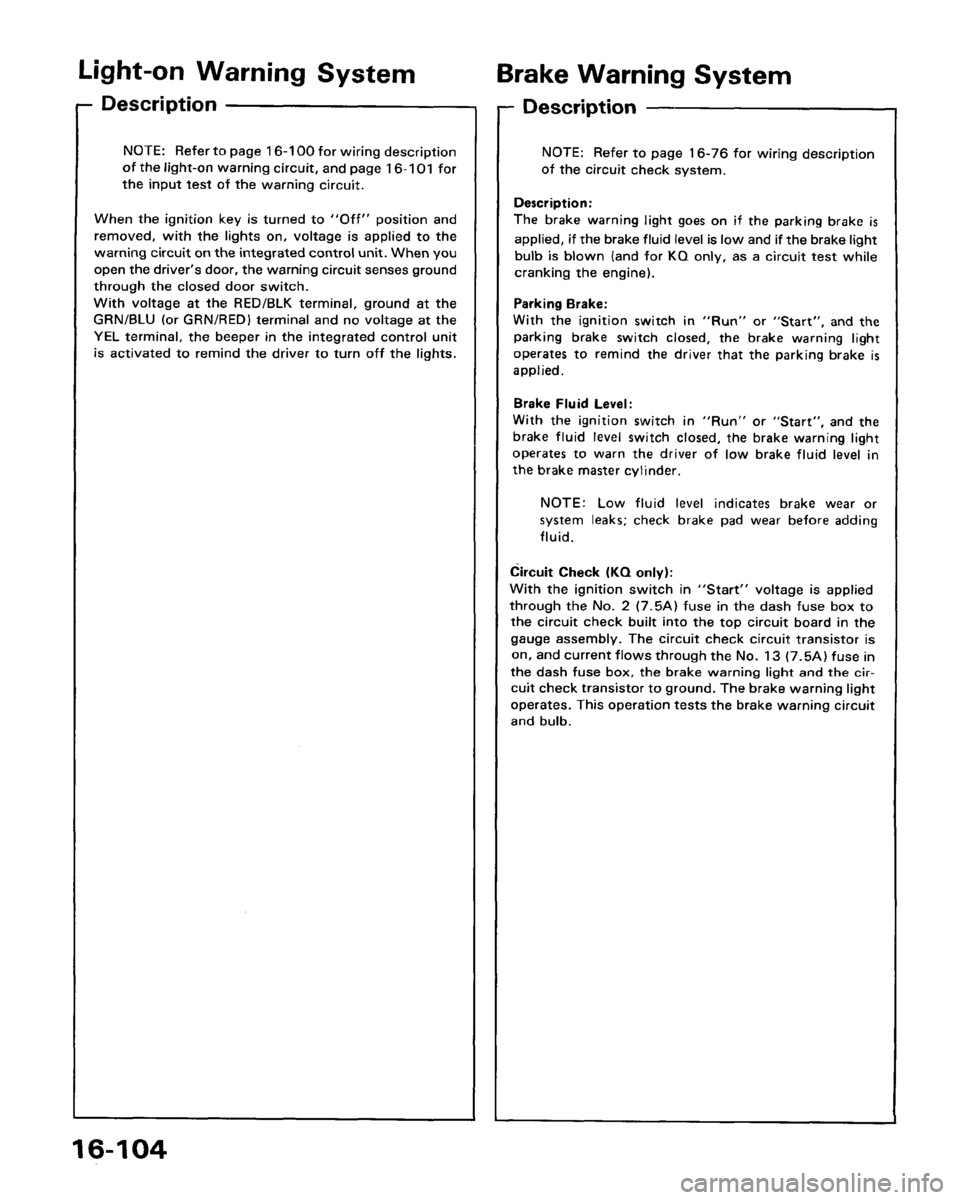 ACURA LEGEND 1998  Service Repair Manual 