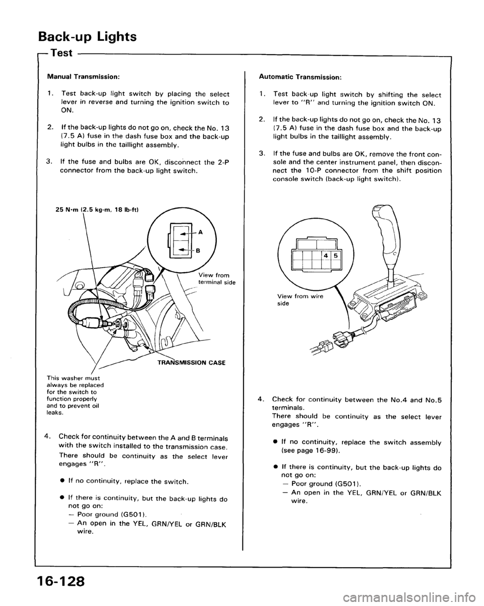 ACURA LEGEND 1988  Service Repair Manual 