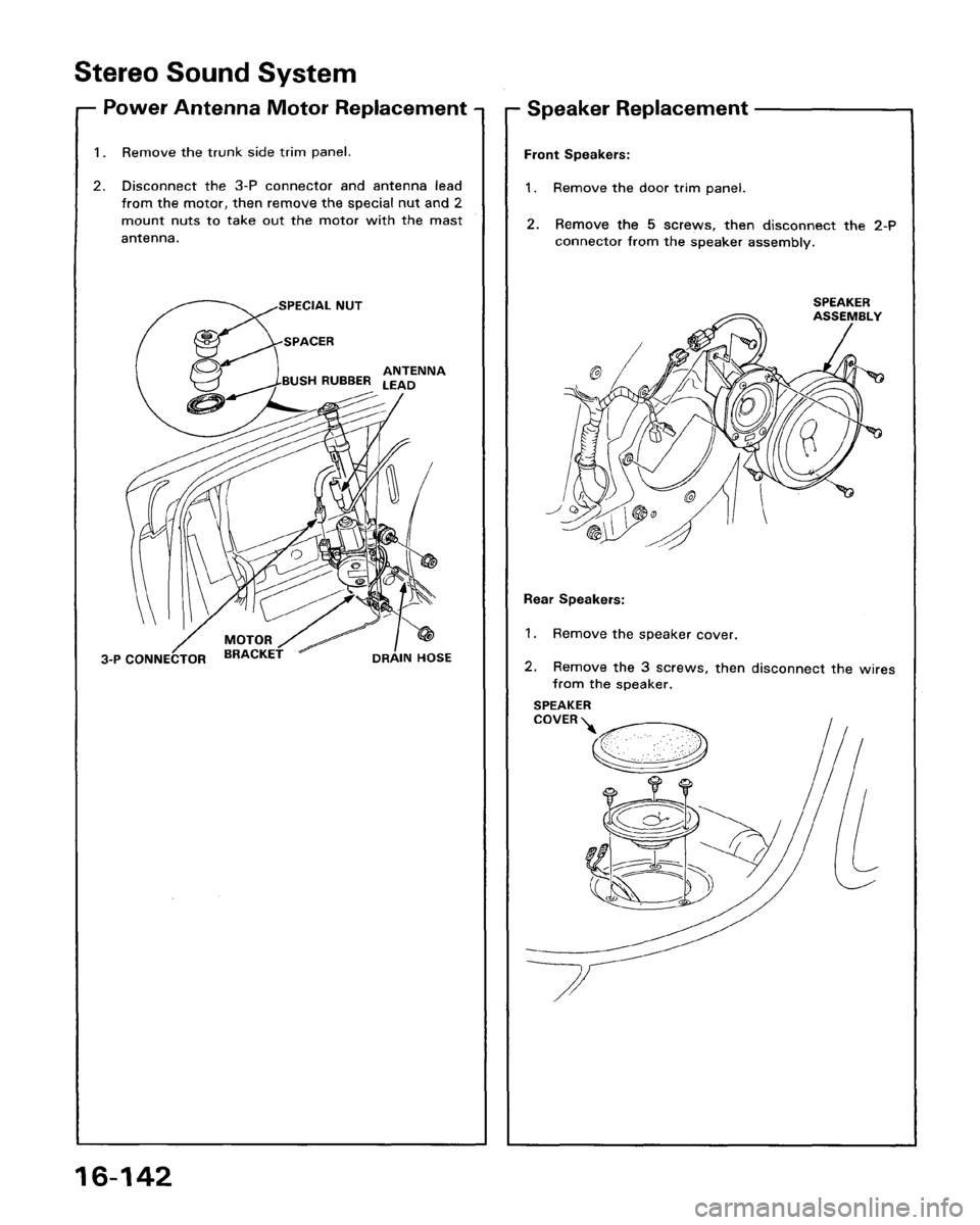 ACURA LEGEND 1988  Service Repair Manual 