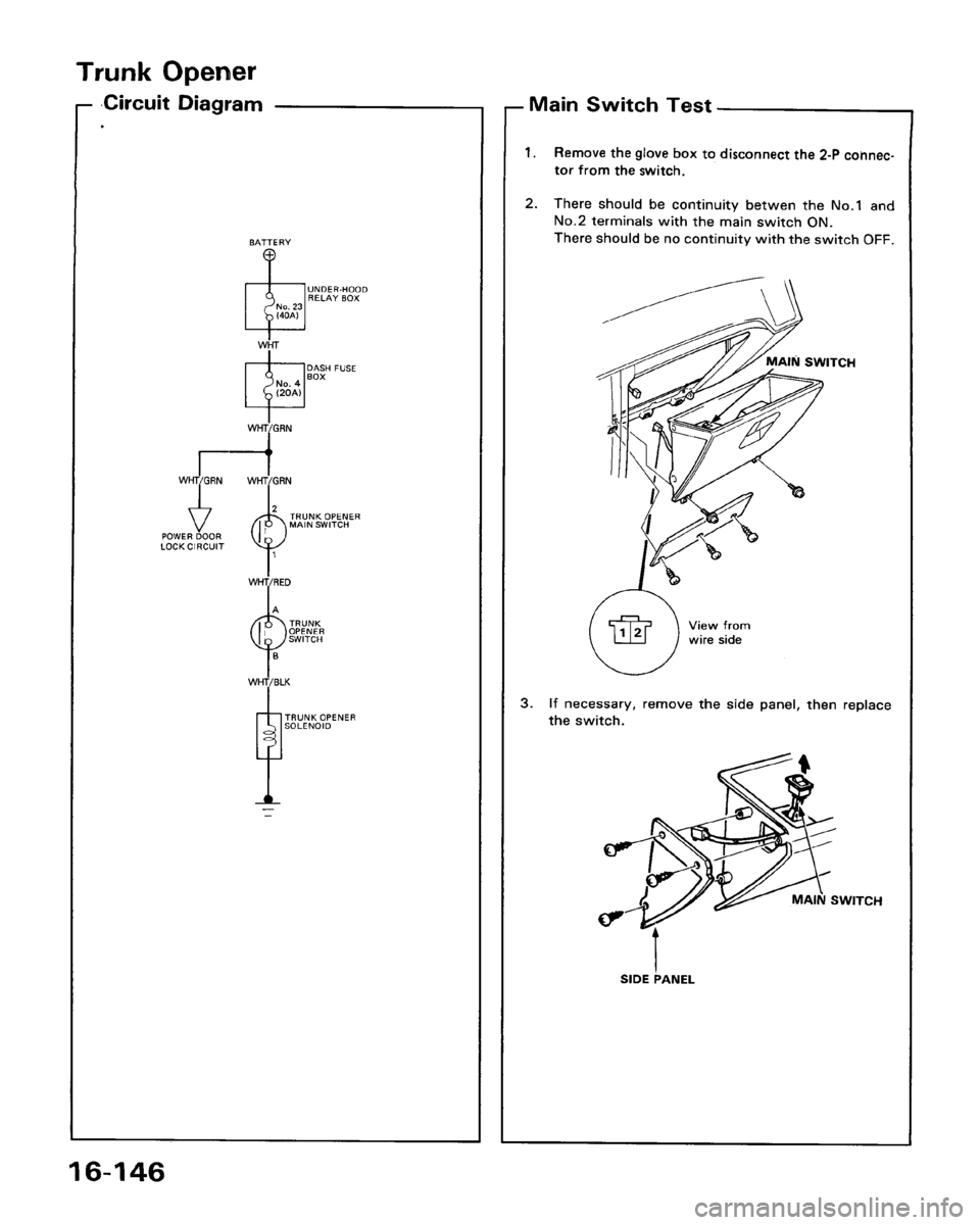 ACURA LEGEND 1988  Service Repair Manual 