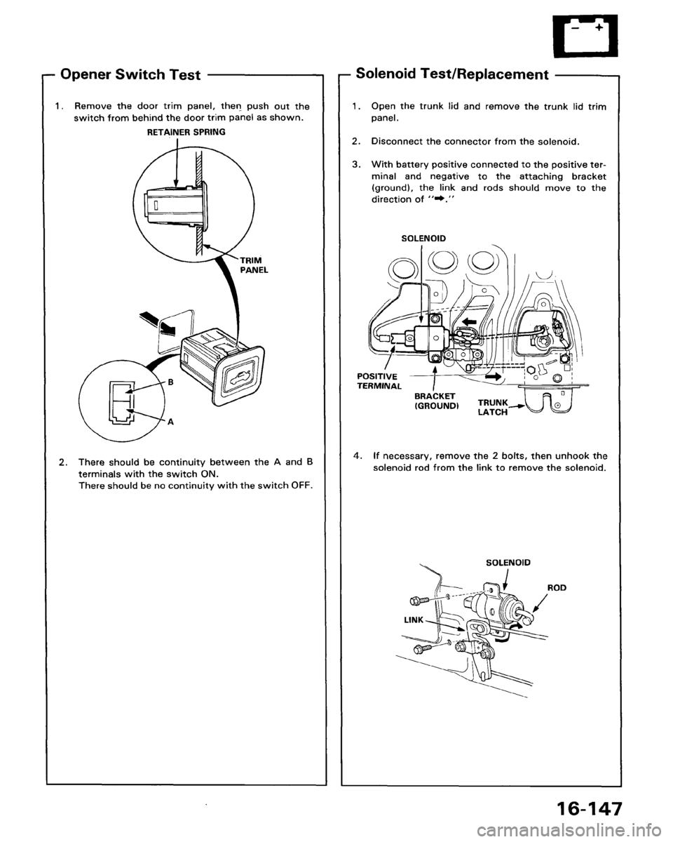 ACURA LEGEND 1988  Service Repair Manual 