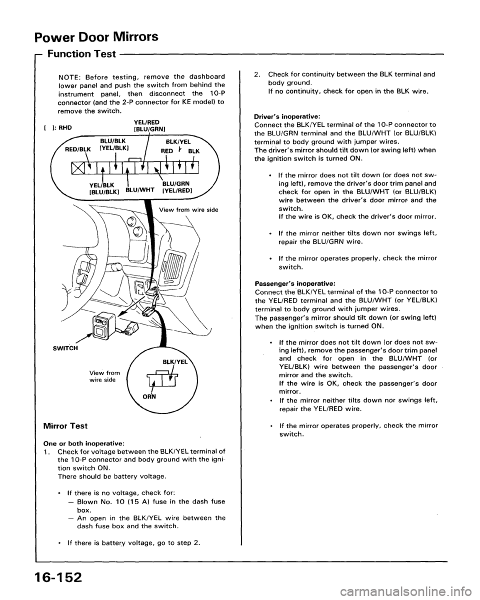 ACURA LEGEND 1988  Service Repair Manual 