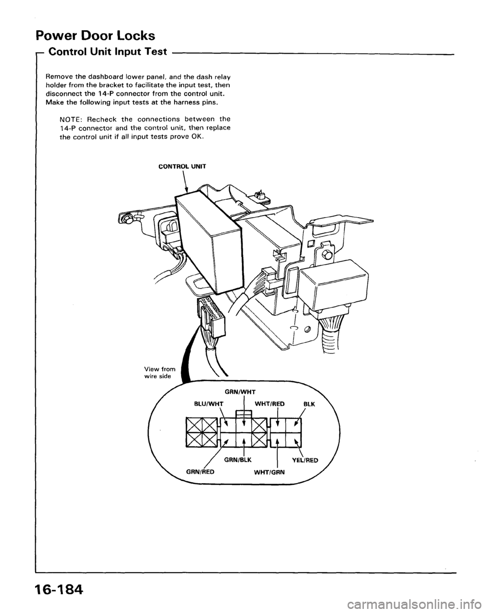 ACURA LEGEND 1988  Service Repair Manual 
