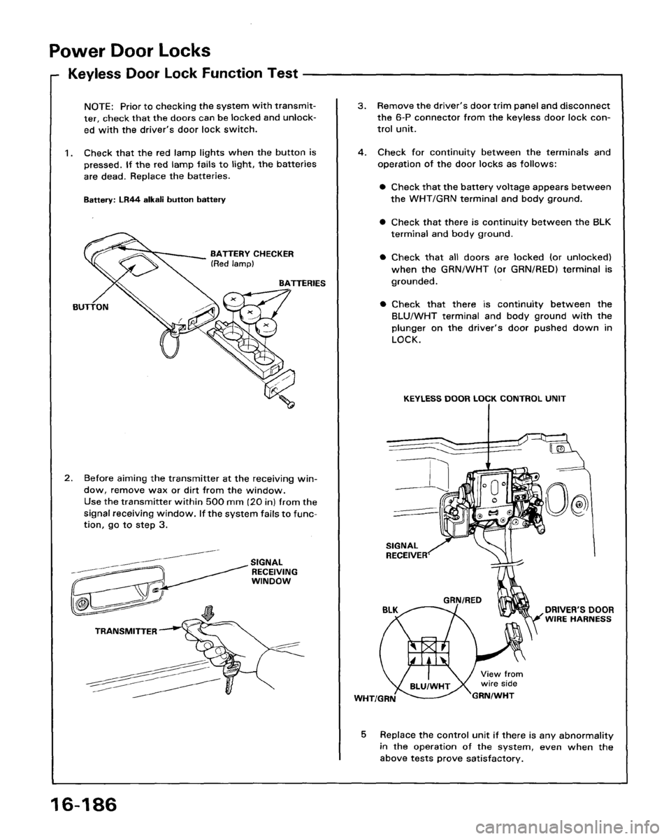 ACURA LEGEND 1988  Service Repair Manual 
