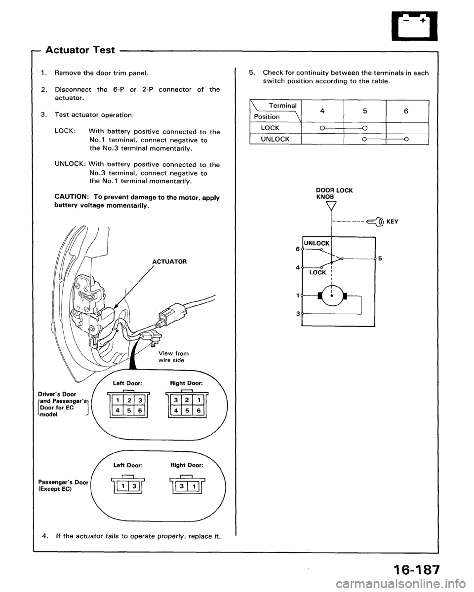 ACURA LEGEND 1988  Service Repair Manual 