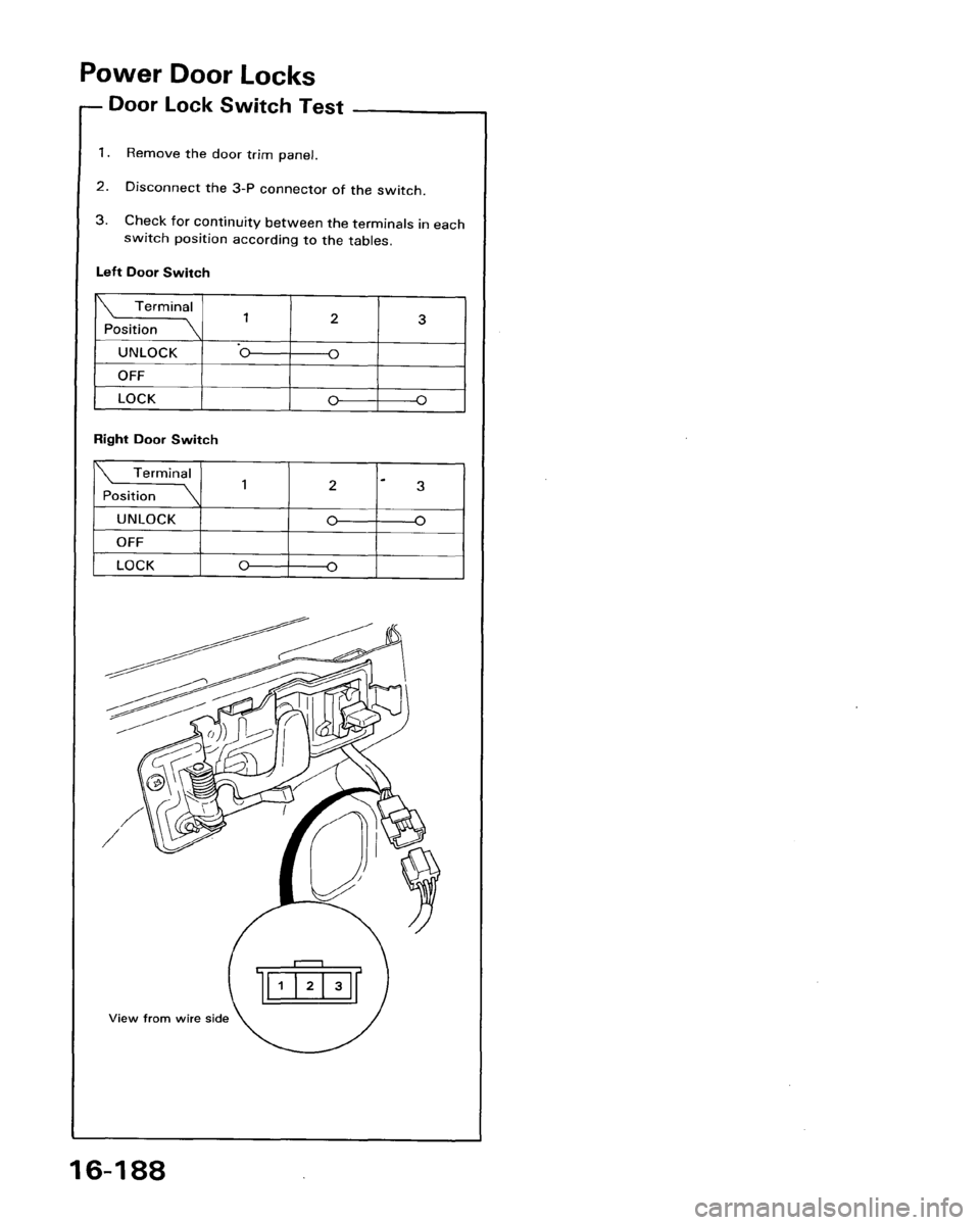 ACURA LEGEND 1988  Service Repair Manual 