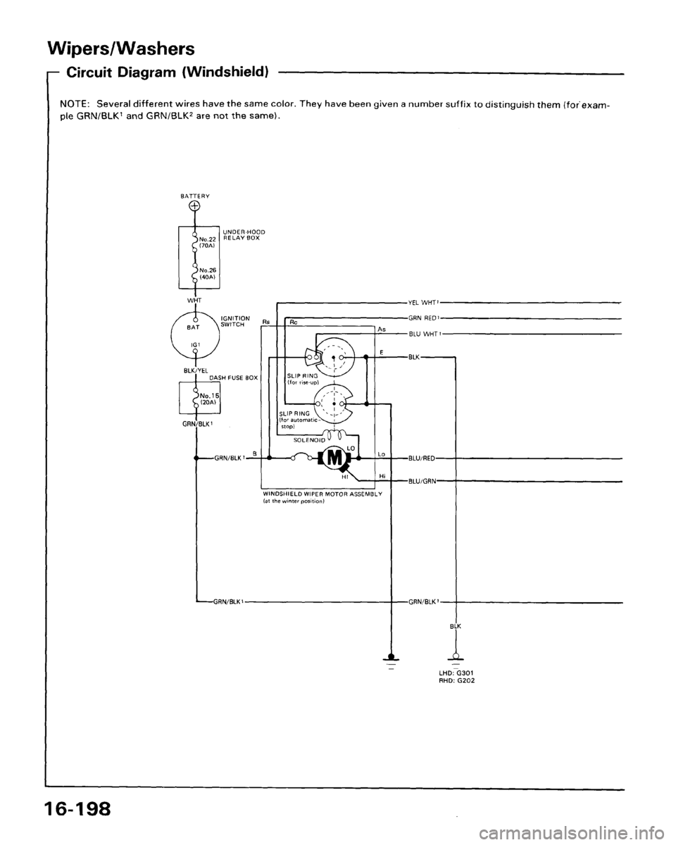 ACURA LEGEND 1998  Service Repair Manual 