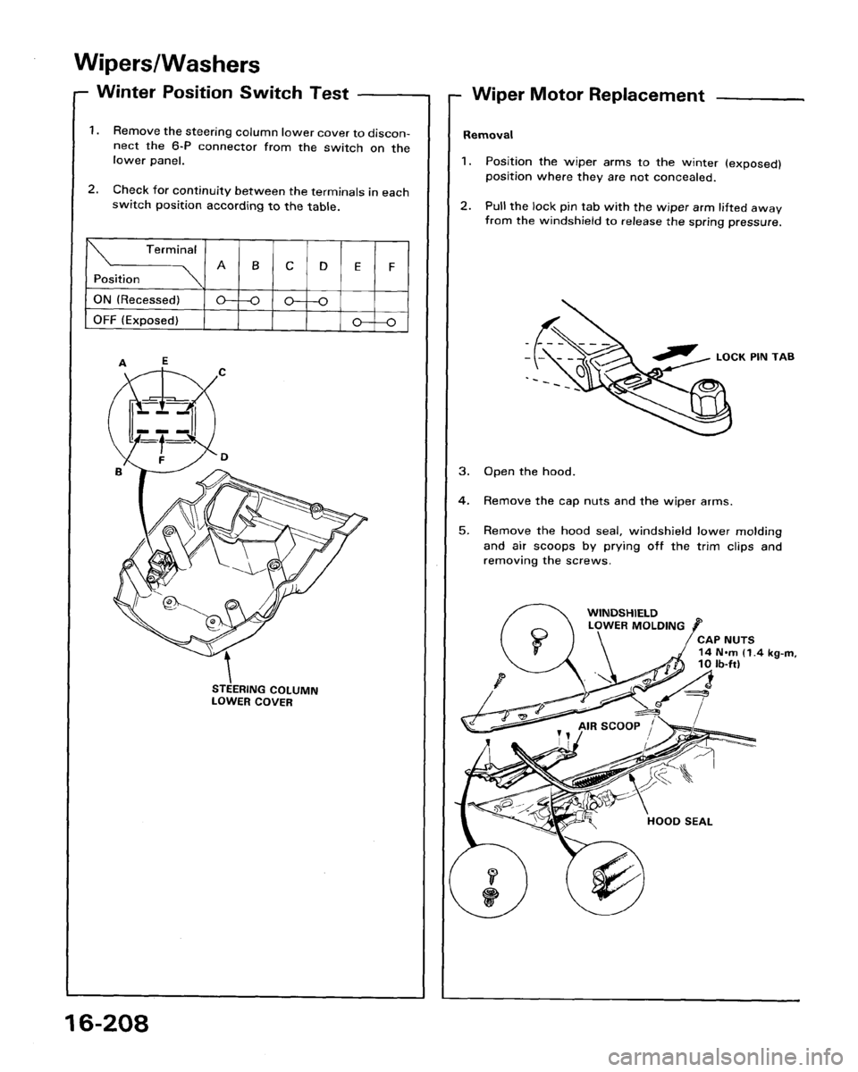 ACURA LEGEND 1988  Service Repair Manual 
