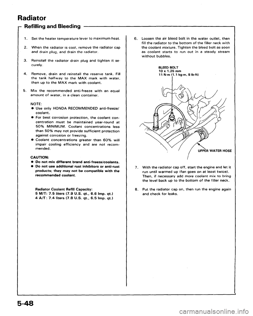 ACURA LEGEND 1988  Service Repair Manual 