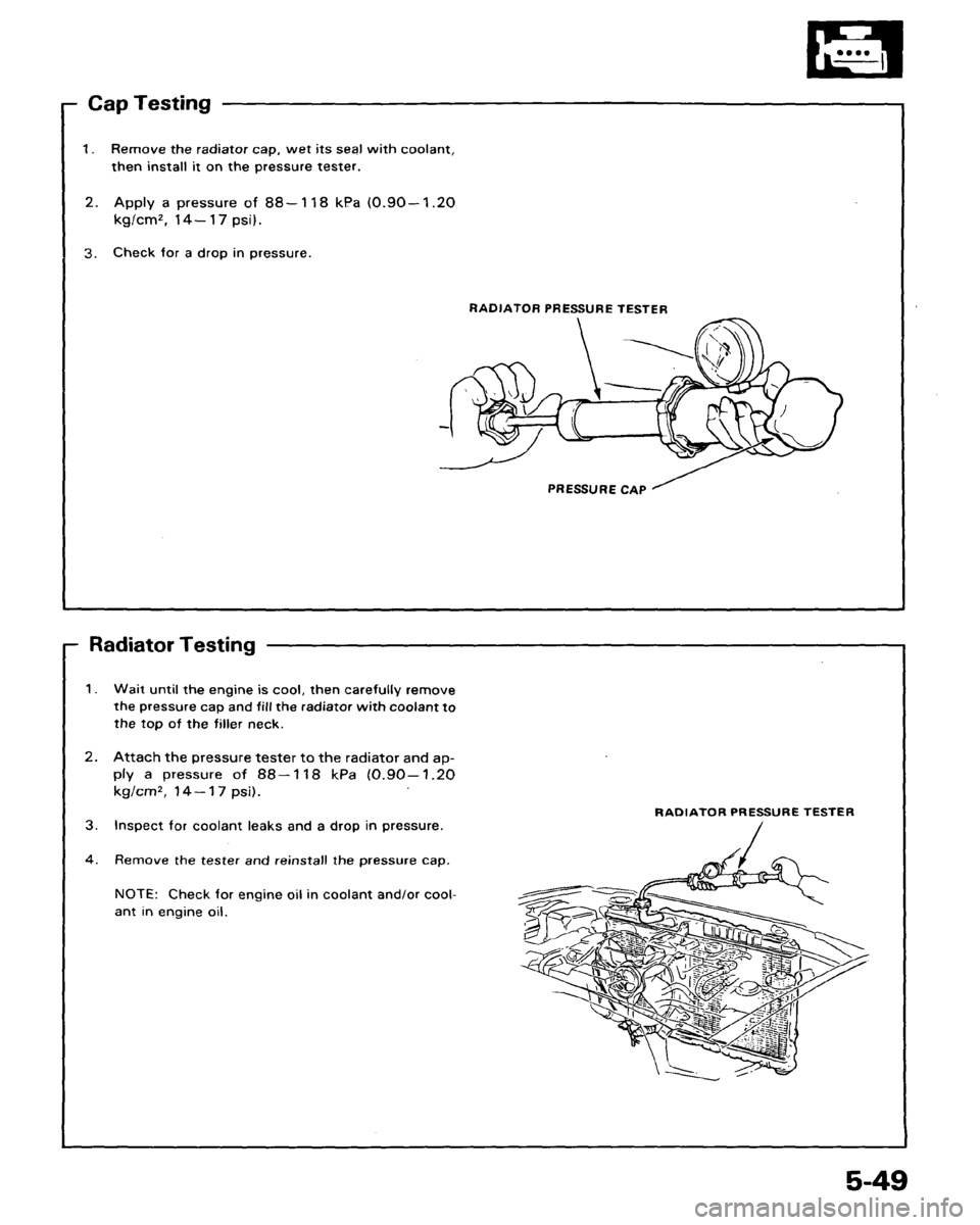 ACURA LEGEND 1988  Service Repair Manual 