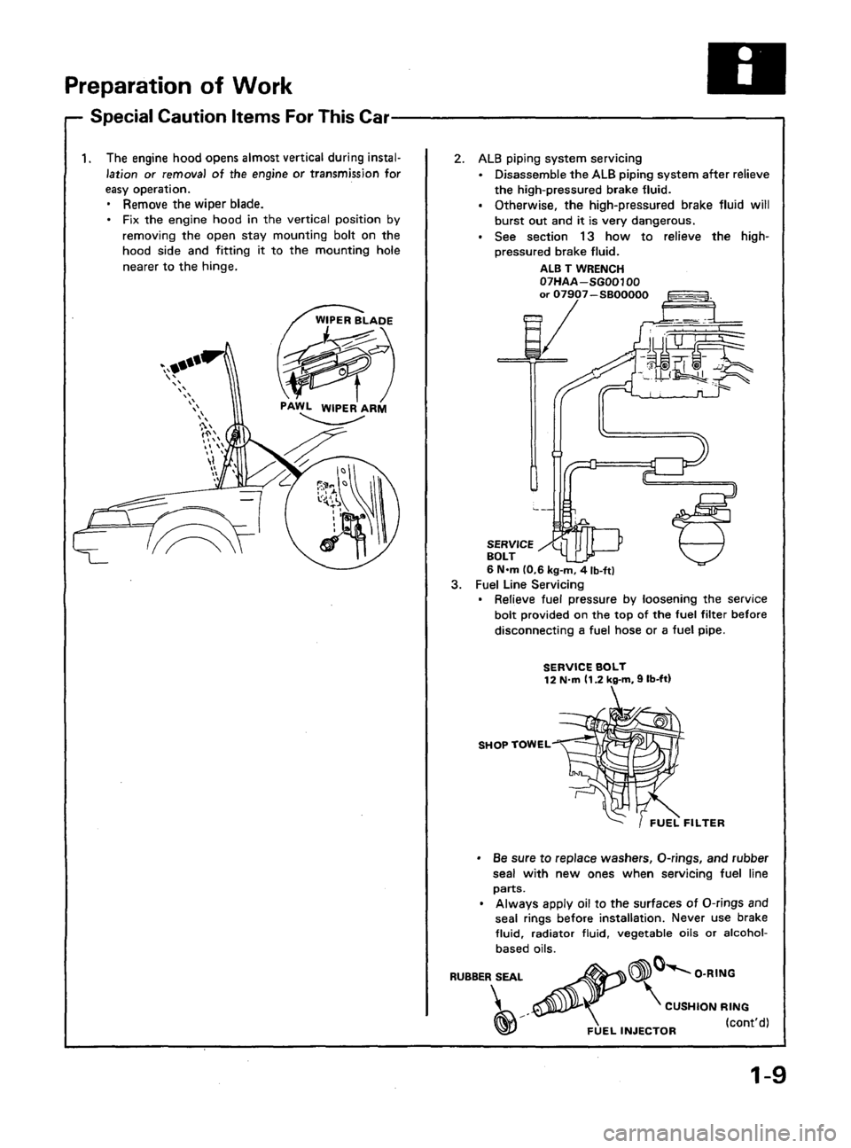 ACURA LEGEND 1988  Service Repair Manual 