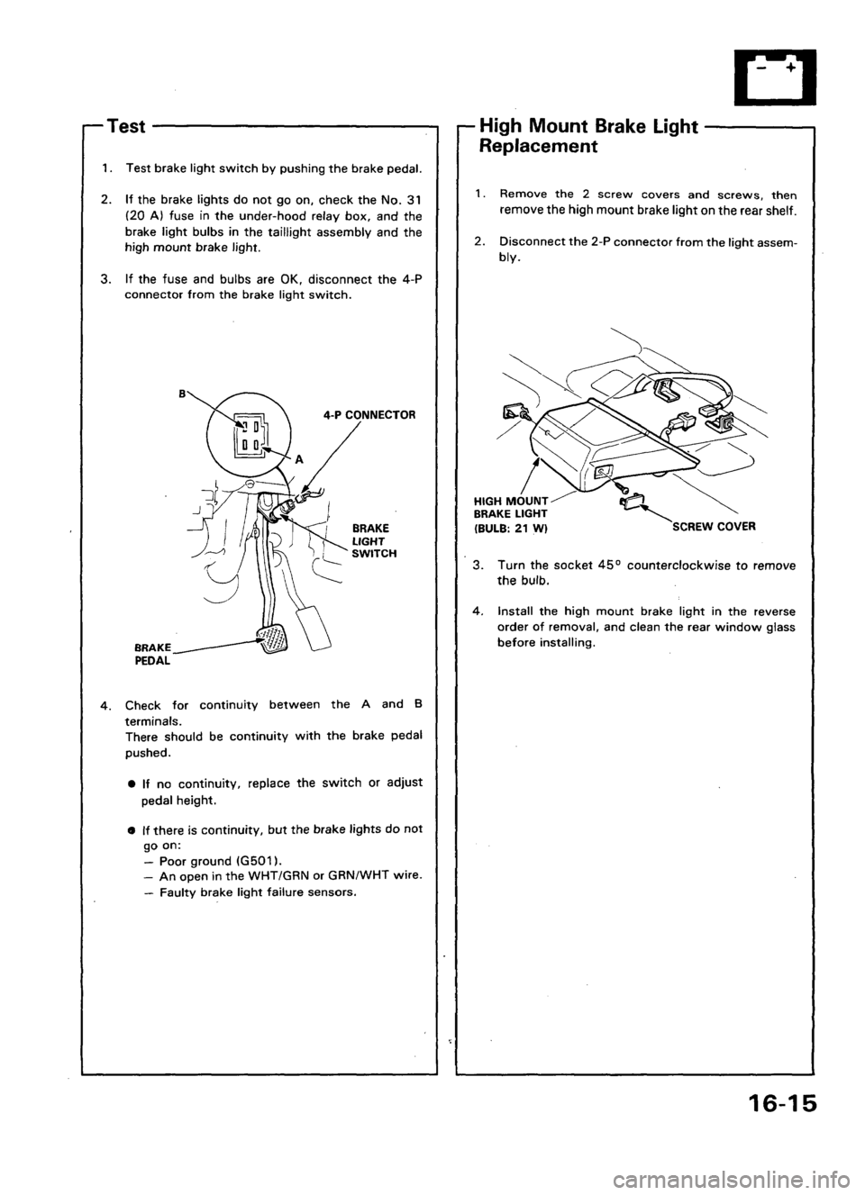 ACURA LEGEND 1988  Service Repair Manual 