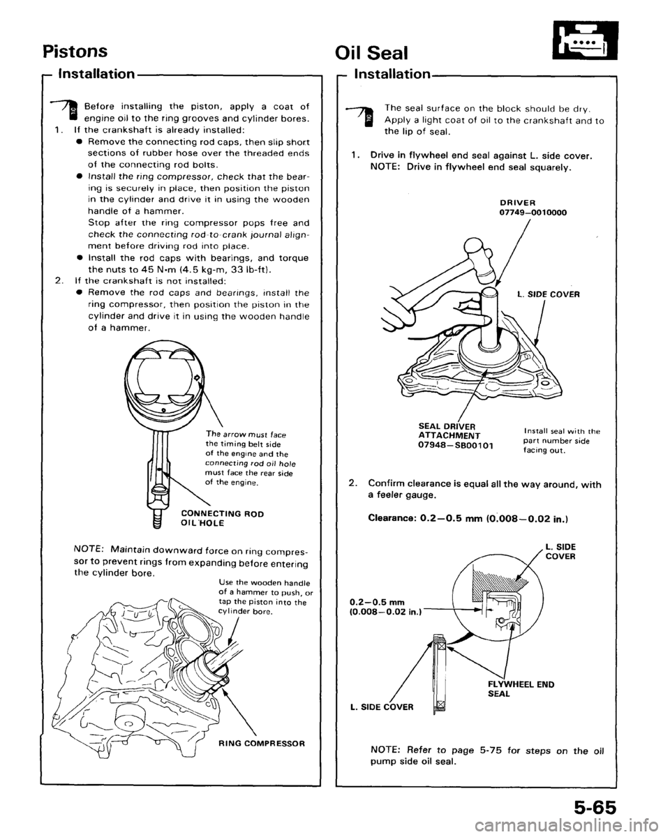 ACURA LEGEND 1988  Service Repair Manual 