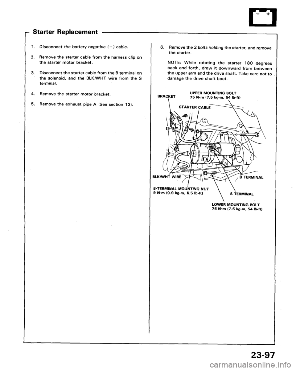ACURA LEGEND 1991  Service Repair Manual 