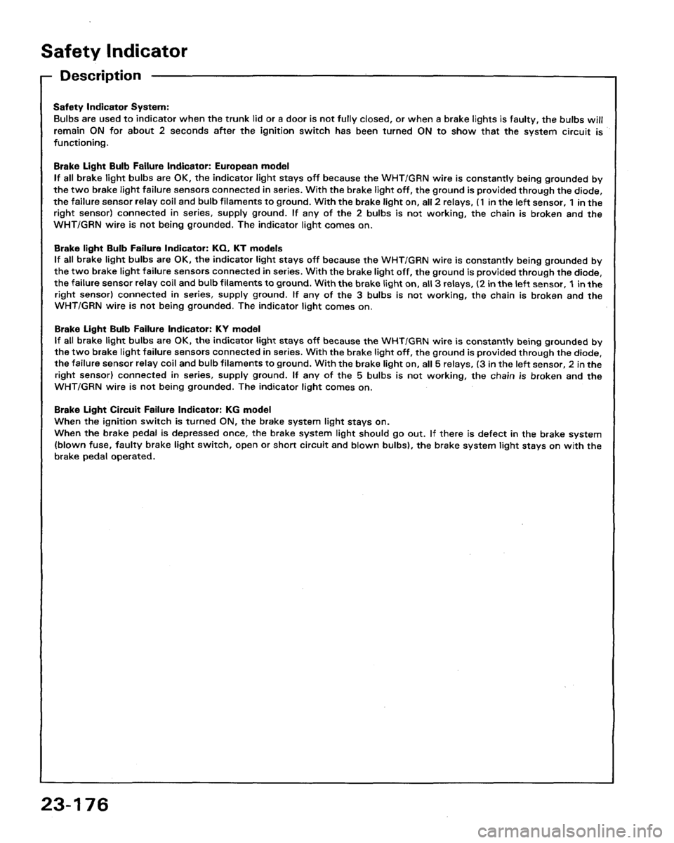 ACURA LEGEND 1991  Service Repair Manual 