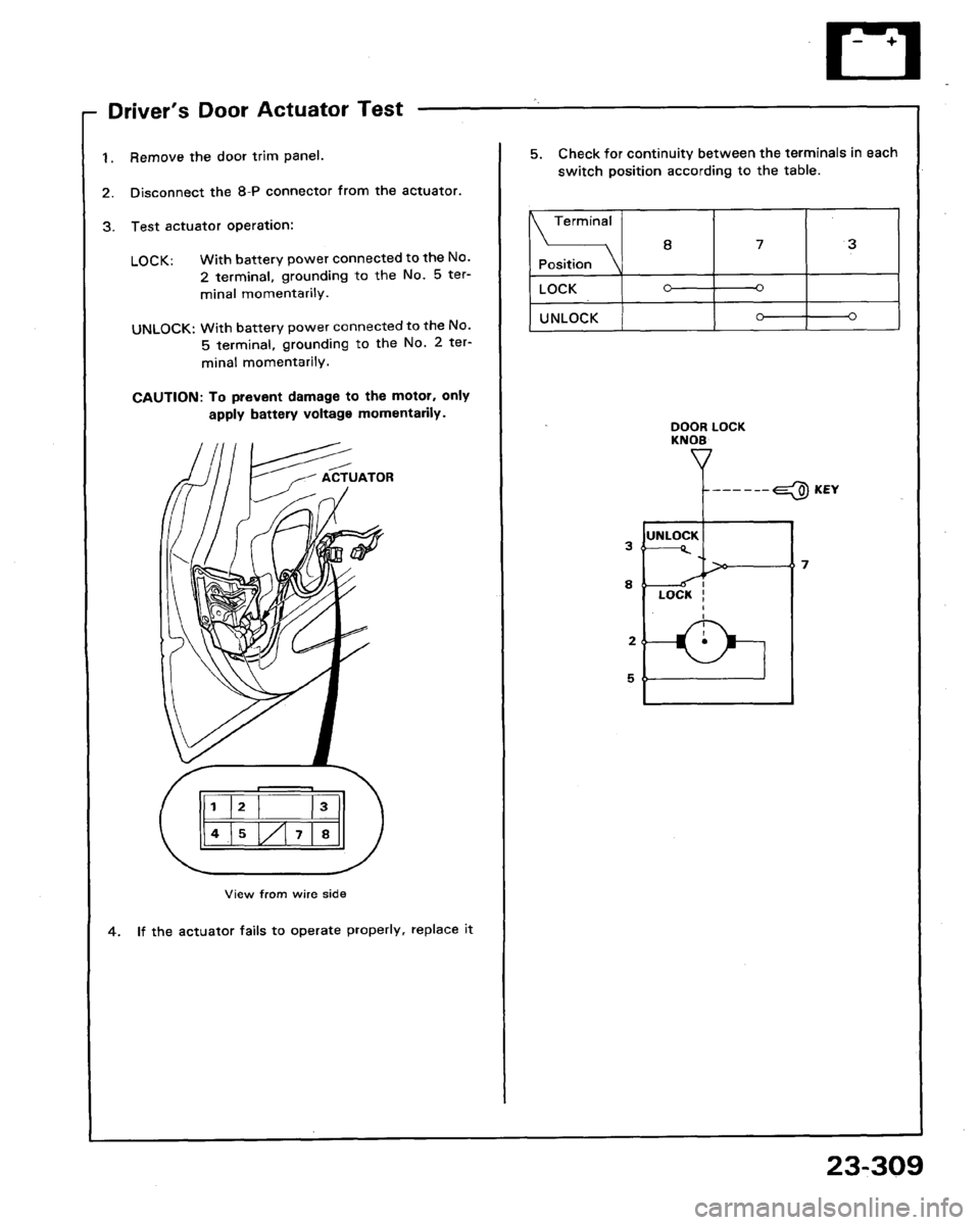 ACURA LEGEND 1991  Service Repair Manual 