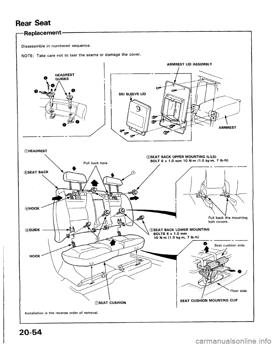 ACURA LEGEND 1991  Service Repair Manual 