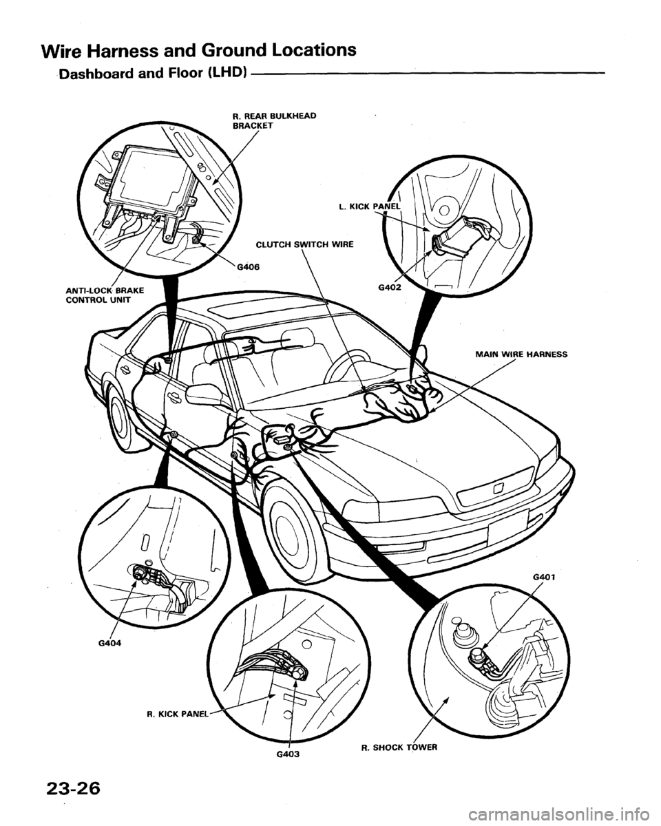 ACURA LEGEND 1991  Service Repair Manual 