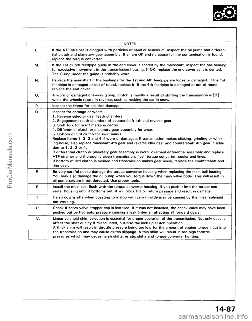 ACURA NSX 1991  Service Repair Manual ProCarManuals.com 