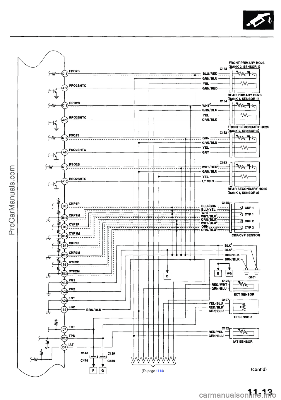 ACURA NSX 1997  Service Repair Manual (To pag e 11-14 )
ProCarManuals.com 