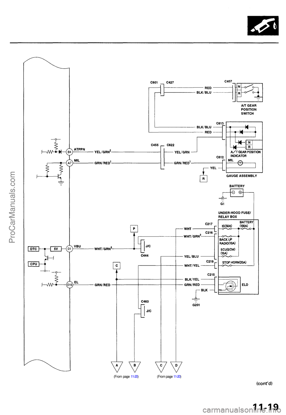 ACURA TL 1995  Service Repair Manual (From pag e 11-20 )
(Fro m pag e 11-20 )
ProCarManuals.com 