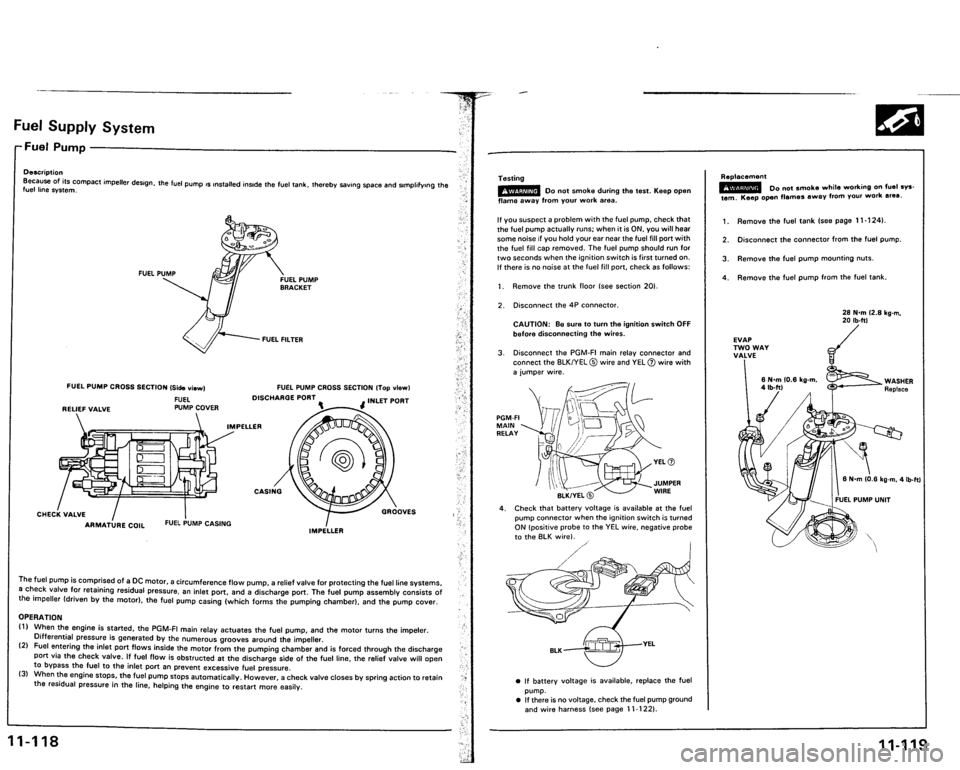 ACURA VIGOR 1993  Service Repair Manual 