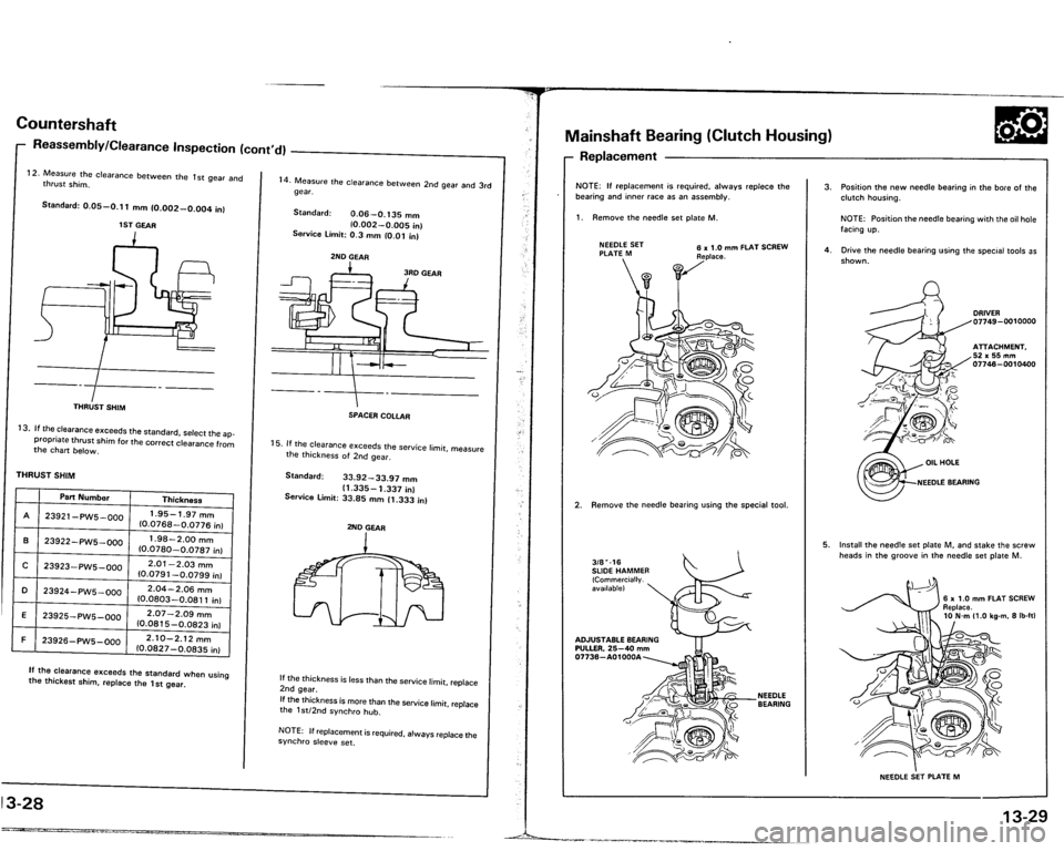 ACURA VIGOR 1993  Service Repair Manual 
