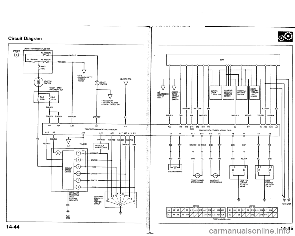 ACURA VIGOR 1993  Service Repair Manual 