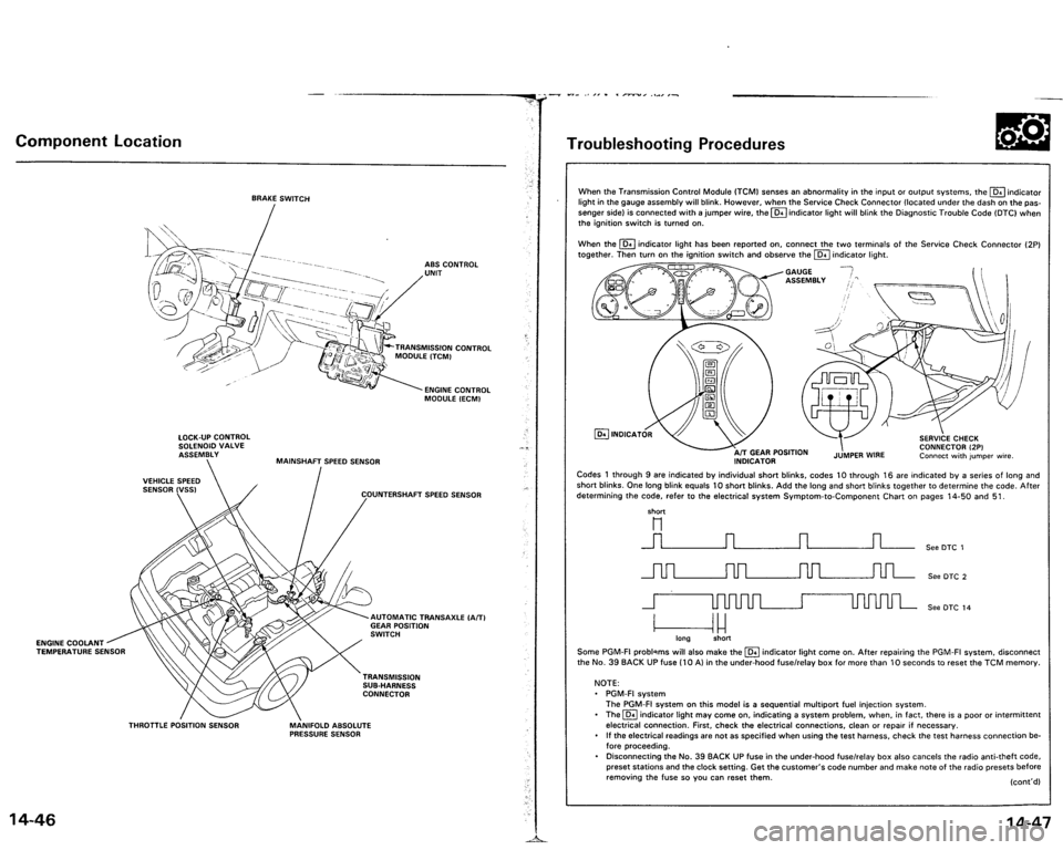 ACURA VIGOR 1993  Service Repair Manual 