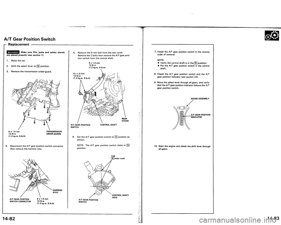 ACURA VIGOR 1993  Service Repair Manual 